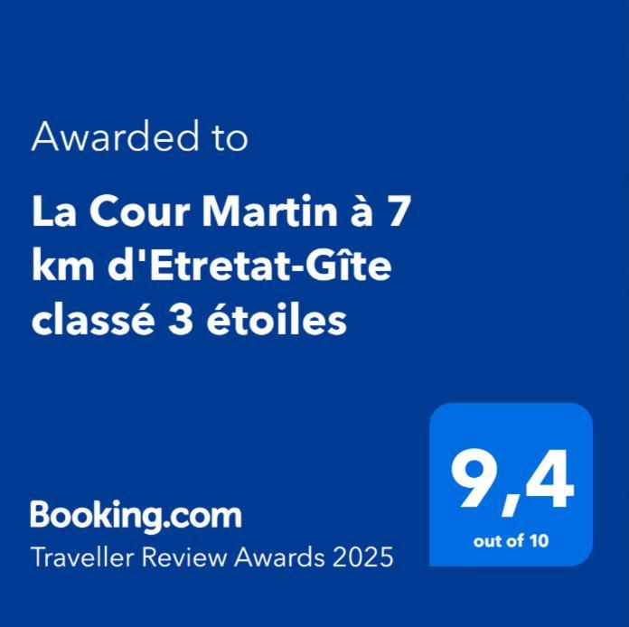 La Cour Martin A 7 Km D'Etretat-Gite Classe 3 Etoiles Cuverville  Exterior photo